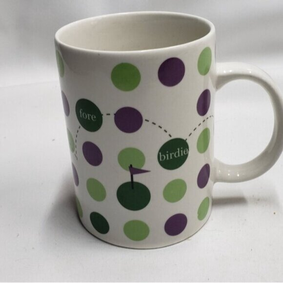 Starbucks 2004 Golf Daddy O Fore Birdie Mug Polka Dot 16 Ounce - Picture 4 of 11